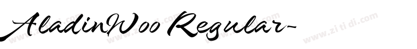 AladinW00 Regular字体转换 AladinW00 Regular字体转换